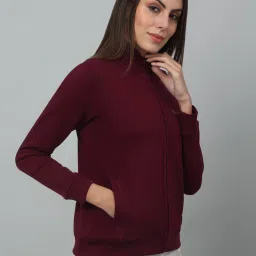 Cantabil Wine Fleece Regular Fit Sweatshirt image 3