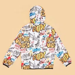 Pantaloons Junior Boys Multicolor Printed Full Sleeves Coats & Jackets image 3
