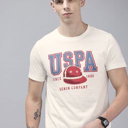 U.S. Polo Assn. Denim Co. Brand Logo Printed Pure Cotton Slim Fit T-shirt-picture-10