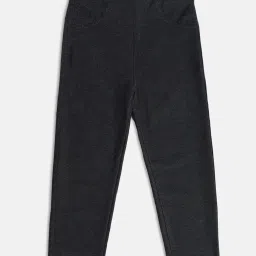 MINIKLUB Kids Black Solid Treggings image 3