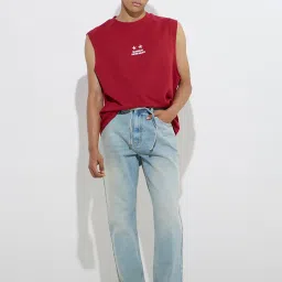 nuon men Nuon by Westside Light Blue Relaxed-Fit Mid-Rise Jeans image 3