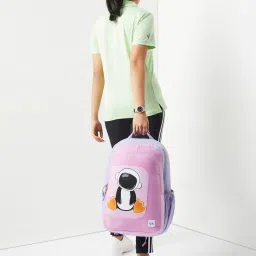 Wiki Back to School Champ 5 Pink Polyester Printed Backpack - 24 Ltrs image 3