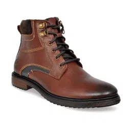 Allen Cooper Men's Brown Derby Boots image 2