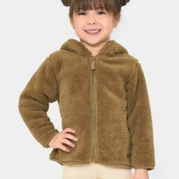 MiArcus Kids Brown Regular Fit Full Sleeves Jacket image 3