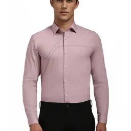 Louis Philippe Pink Cotton Slim Fit Shirt-picture-36