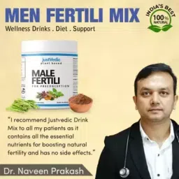 TEACURRY Justvedic Male Fertili Drink Mix To Boost Fertility and Increases Count (1 Month Pack,200g) image 2