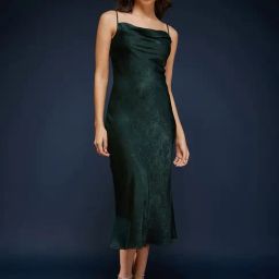 Fablestreet Green Relaxed Fit Slip Dress-picture-13