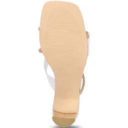 Carlton London Women's Gold Casual Sandals image 5