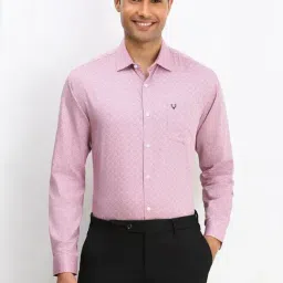 Allen Solly Pink Cotton Slim Fit Printed Shirt-picture-28