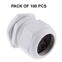 IB BASICS PG Glands PVC White PG 13.5 Thread (Pack of 100) image 2