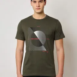 Lee Olive Slim Fit Graphic Print Crew T-Shirt-image-30