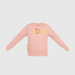 VERO MODA GIRL Kids Impatiens Pink Self Sweatshirt image 5