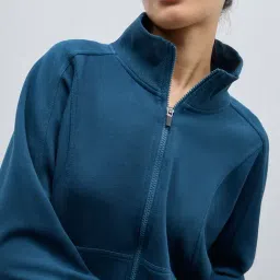 studiofit women Studiofit by Westside Solid Teal Jacket image 4