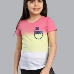 3PIN Girls Pink Cotton Over Dyed T-Shirts-image-61