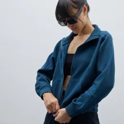 studiofit women Studiofit by Westside Solid Teal Jacket-picture-14