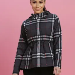 Forever 21 Grey Chequered Jacket-image-24