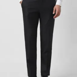 Van Heusen Black Slim Fit Trousers-picture-46