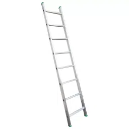 AGUERRI 8 Steps Aluminium Ladder Silver Lightweight High Strength Wall Support 8 ft. (244 cm) Height Single Section for Indoor & Outdoor Use-picture-13