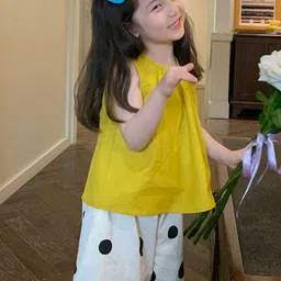 StyleCast x Revolte Girls Pure Cotton A-line Top with Printed Trouser image 5