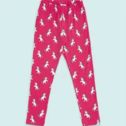 Pantaloons Junior Fuchsia Pink Printed Leggings-picture-29
