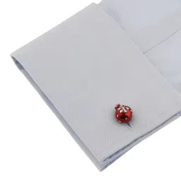 mrcuff Christmas Ball Ornament Pair Cufflinks in a Presentation Gift Box & Polishing Cloth image 3