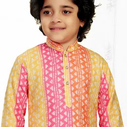 INZORA Boys Printed Regular Kurta with Trousers image 4