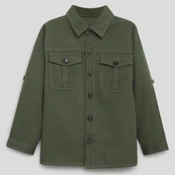 Somersault Full Sleeves Solid Shirt - Green-picture-23
