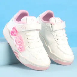 Babyoye Velcro Closure Casual Shoes with Panda Applique - Pink-picture-17