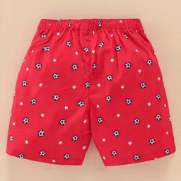 Babyhug Cotton Woven Knee Length Boxers Multi Printed Pack of 3 - Multicolour image 3