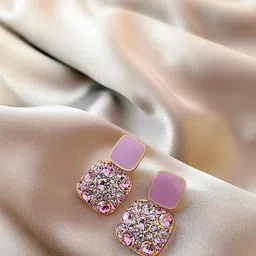 MEENAZ Square Drop Earrings image 2