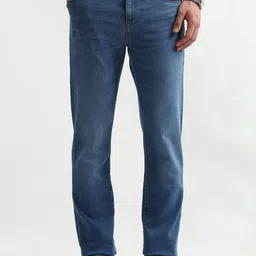 Arrow New York Men Regular Fit Mid-Rise Light Fade Stretchable Jeans-picture-16