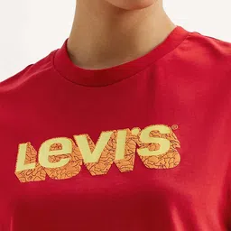 Levis Brand Logo Printed Pure Cotton T-shirt image 2