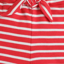 BABY NATION Cotton Striped Shorts - Red image 5