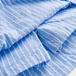 arias by lara dutta Arias Cotton Woven Skirts With Stripes - Light Blue image 4