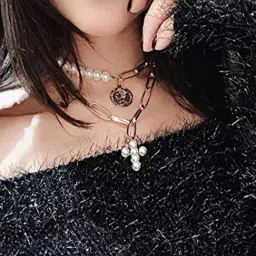 YouBella Multi Layer Necklace Jewellery Multi Strand image 3