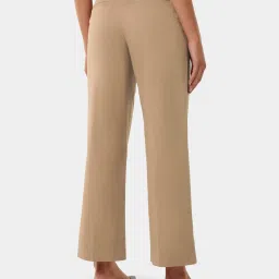 Forever New Beige Regular Fit Mid Rise Pants image 3
