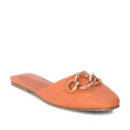 Van Heusen Women's Orange Mule Shoes image 3