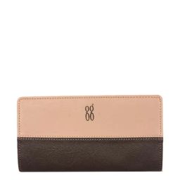 Baggit Lwxe Fleek Brown Color Block Bi-Fold Wallet for Women-picture-43