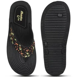 Bata Women's Black Flip Flops image 3