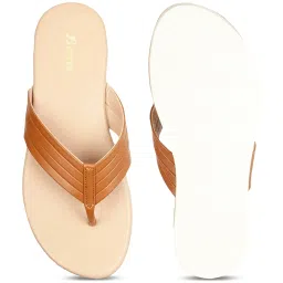 Bata Women's Tan Thong Sandals image 3