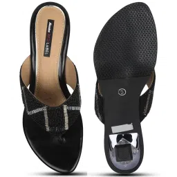 Bata Women's Black Thong Sandals image 3