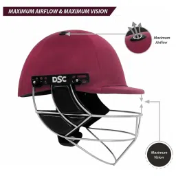 DSC DEFENDER Cricket Helmet Adjustable Steel Grill Back Support Strap Size - XL image 3