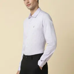 Allen Solly Purple Cotton Slim Fit Printed Shirts image 3