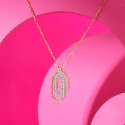 Mia by Tanishq Diamond 14k (585) Yellow Gold Pendant for Women image 3