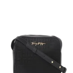 TOMMY HILFIGER Black Logo Medium Cross Body Bag-picture-40