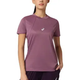 Asics Purple Regular Fit Sports T-Shirt-image-13
