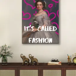 Art Street Multicolour Feminist Altered Stretch Canvas Painting image 3