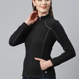 Nayam by Lakshita Black Fleece Solid Jackets image 3