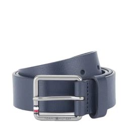 Tommy Hilfiger Horsens Navy Leather Waist Belt for Men-picture-36