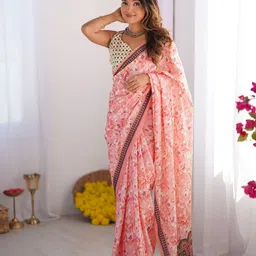 Mitera Floral Pure Chiffon Saree-picture-33